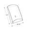 Azar Displays 8.75"W x 13"H Steel Brochure Shelf for Freestanding Unit 300278-SLV - alternate 3
